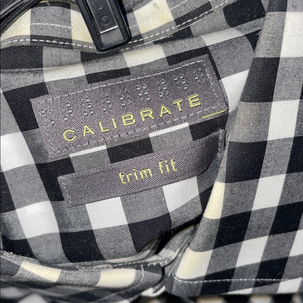 Calibrate Classic Black and White Checkered Men's Shirt - Picture 2 of 5